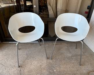 Italian 'Orbit' Dining Chairs (2)