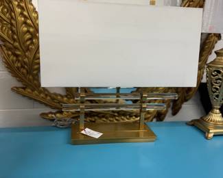 Gold Lamp w Lucite Rods