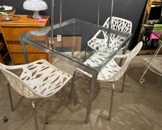 (4) Brsnch design dining chairs  