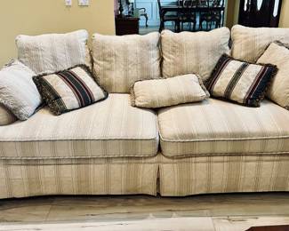 Pair of fabric sofas, Coastal Elegance by Alez-Vale, 94 x 39 x 29