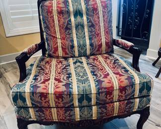 Vintage striped armchair, 32 x 30x 40