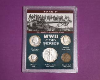 1945 P WWII Silver Coin Set