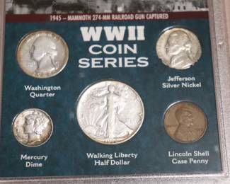 1945 P WWII Silver Coin Set