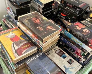 Tons of VCRs! Who knew the next collectible?