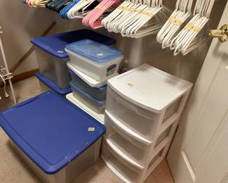 Loads of Storage Bins and Hangars