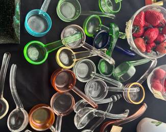 More colors of Depression Glass Ladles
