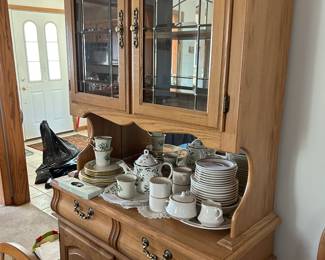 Nice China Cabinet and Dishes