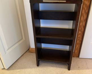 Awesome Wood w Inlaid Brass Bookcase