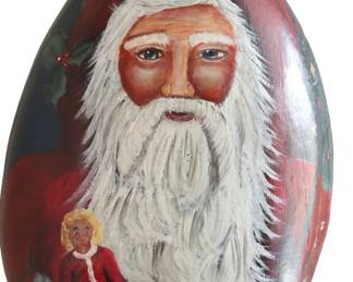 Christmas hand-painted Gourd