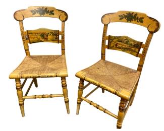 Hitchcock Christmas chairs