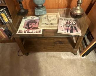 Lamps, TV Stand, Collectible Literature