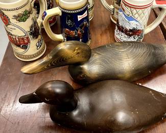 Steins.  Wood ducks