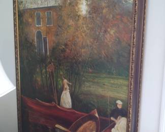 Oil on canvas John Singer Sargent, A boating party