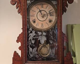 Pair of East Lake Gilbert Clocks in working order 