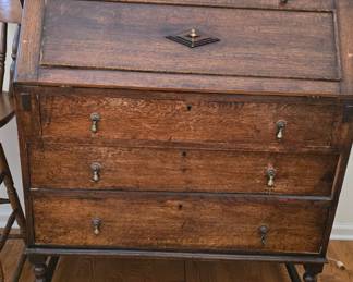 Oak Drop Leaf Secretary