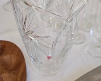 Bohemian Crystal Vases 