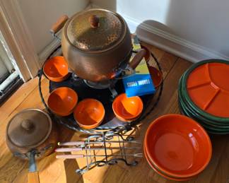 Extraordinary Swiss Fondue set! 