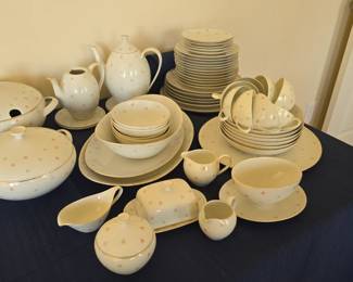 Mid-Century  GermanArzberg Porcelain set for 6 with an abundance of serving pieces & platters! 