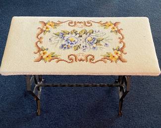 Embroidered Stool