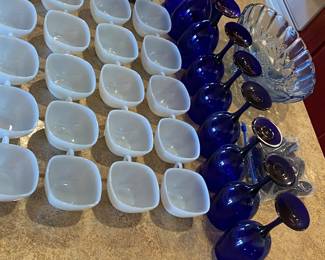 Fire King Azurite Cups and Saucers