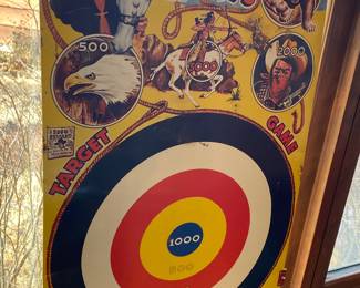 Antique Hopalong Cassidy Target Game Board
