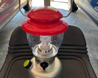 Coleman battery operated camping lantern.