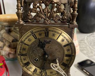 Antique Walt German brass clock