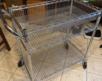 This is a PRE- SALE item - this is  1 (ONE) 3 - tier utility cart on wheels   - 32" H 30" W and 18"D - This item is sold AS IS and is priced at $79.00 plus 7% sales tax.