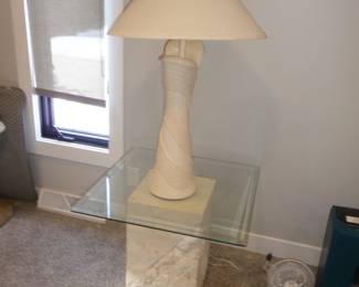 Lamp on base