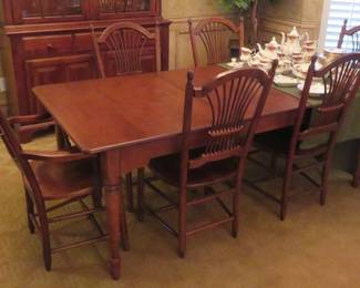 Nichols & Stone dining table and chairs