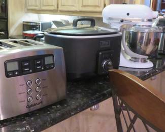 KitchenAid mixer, Cuisinart toaster