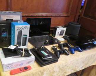 Electronics, My Passport, iPad, laptop, PlayStation 3 fat console, Amazon smart speaker