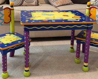 Children's table and chairs