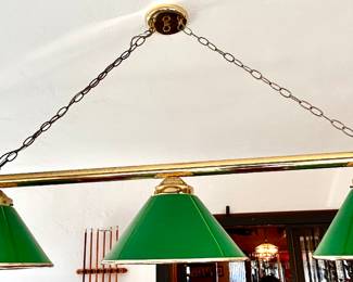 Billiards light fixture