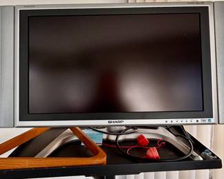 Sharp TV, computer stand
