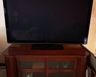                65" Panasonic Plasma TV (2011), TV stand