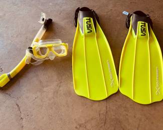 Kid's snorkel, mask & fins