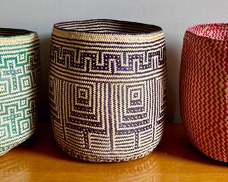 Woven Palm Leaf Baskets