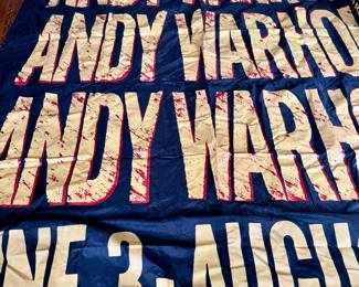 Oversized Andy Warhol Banner