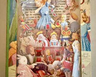 Alice in Wonderland Book Sculpture