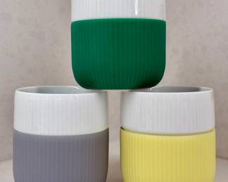 Royal Copenhagen Fluted Contrast Mugs