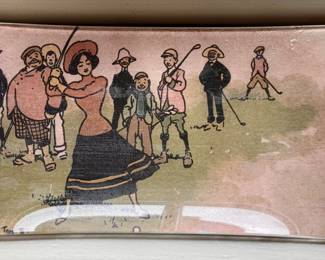 Decoupage Tray, Signed