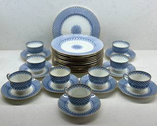 Set of Wedgwood Blue Calico Dishes