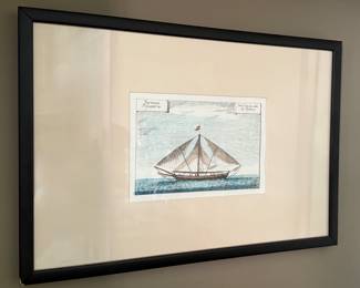 "Tartana Pefcatora" Hand Colored Lithograph