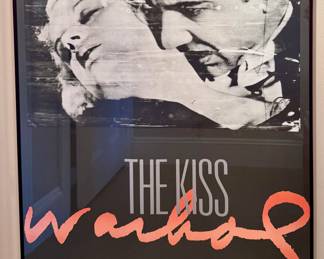 The Kiss Warhol Famed Poster