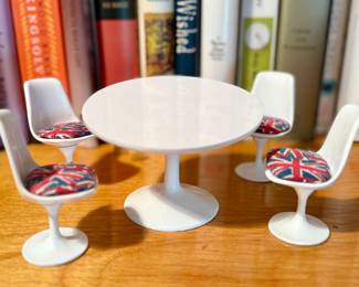 Teeny MCM dollhouse furniture