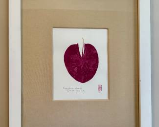 "Scented Pond Lily" Block Print