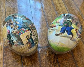 Old-timey Decoupage Easter Eggs