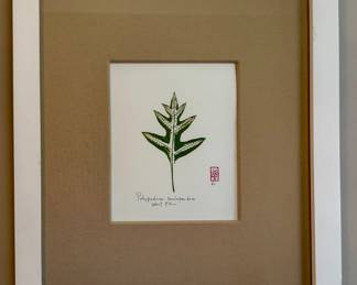 "Wart Fern" Block Print