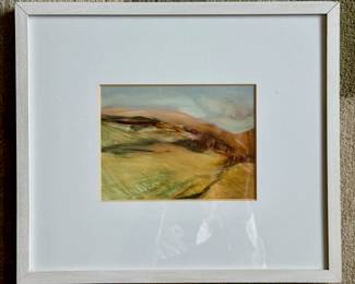 Framed Abstract Oil Painting
